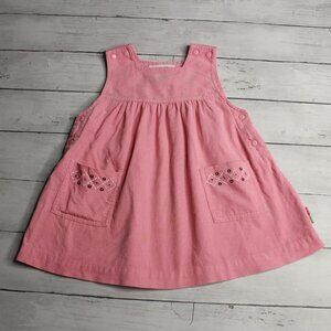 Gymboree Vintage Girl's Pink Sleeveless Corduroy Dress Size XS 18-24 Months